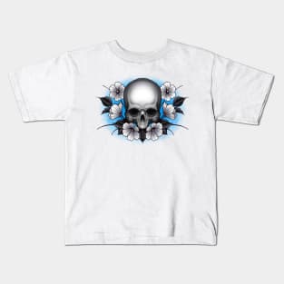 Skull and Flowers Kids T-Shirt